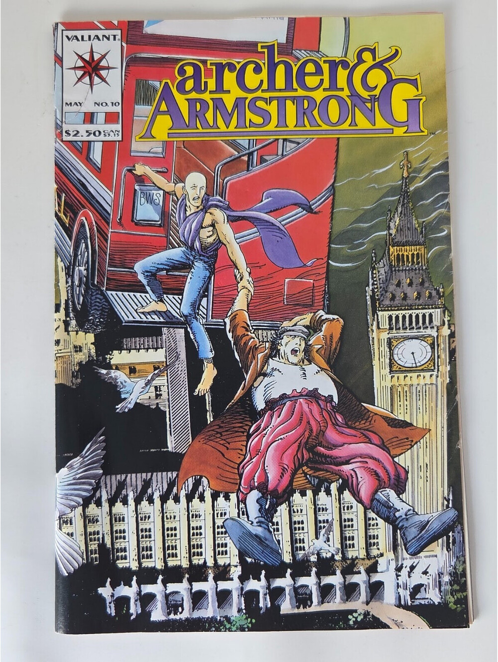Archer & Armstrong #10 Valiant Comics May 1993 London Cover